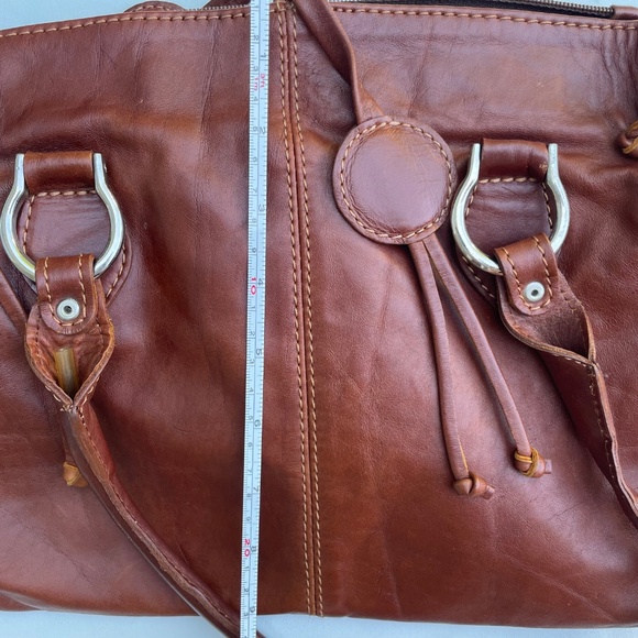 NWOT Genuine Leather Brown Purse - Picture 7 of 9